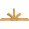 Ekena Millwork Richland Rough Sawn Timber Gable Bracket, Western Red Cedar, 60"W x 35"H x 4"D x 4"F, 14/12 Pitch GBW060X35X0404RIC00RWR - alternate 3
